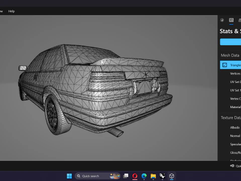 Toyota Corolla AE86 Levin 3D Model
