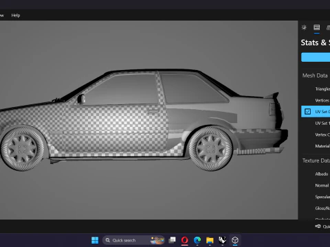 Toyota Corolla AE86 Levin 3D Model
