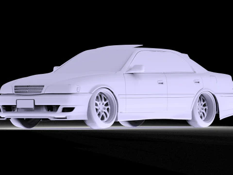 Toyota Chaser JZX100 Drift Missile 3D Model