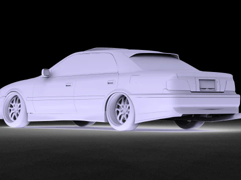 Toyota Chaser JZX100 Drift Missile 3D Model