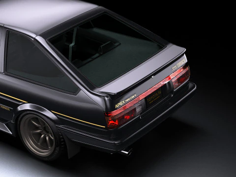Toyota AE86 Trueno GT-Apex Black Limited 3D Model