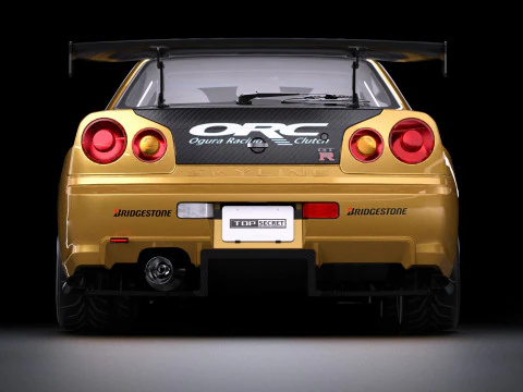 Top Secret Nissan Skyline R34 GT-R 3D Model
