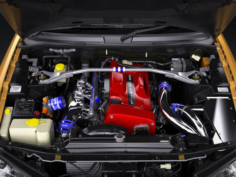 Top Secret Nissan Skyline R34 GT-R 3D Model