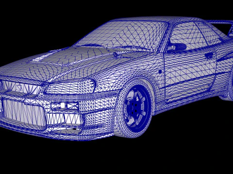Top Secret Nissan Skyline R34 GT-R 3D Model