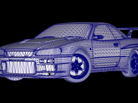 Top Secret Nissan Skyline R34 GT-R 3D Model