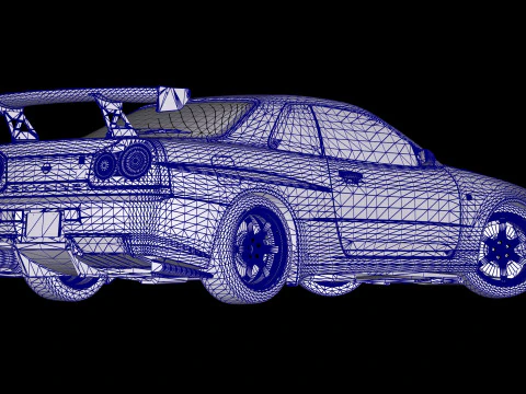 Top Secret Nissan Skyline R34 GT-R 3D Model
