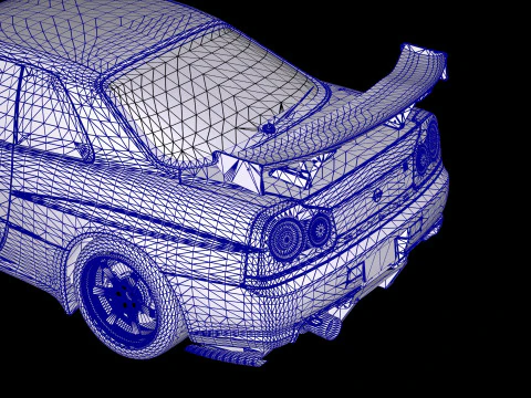 Top Secret Nissan Skyline R34 GT-R 3D Model