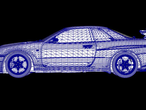 Top Secret Nissan Skyline R34 GT-R 3D Model