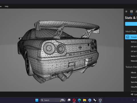 Top Secret Nissan Skyline R34 GT-R 3D Model