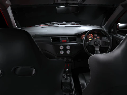 Tokyo Drift Mitsubishi Lancer Evo IX 2006 3D Model