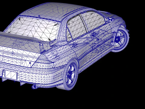 Tokyo Drift Mitsubishi Lancer Evo IX 2006 3D Model