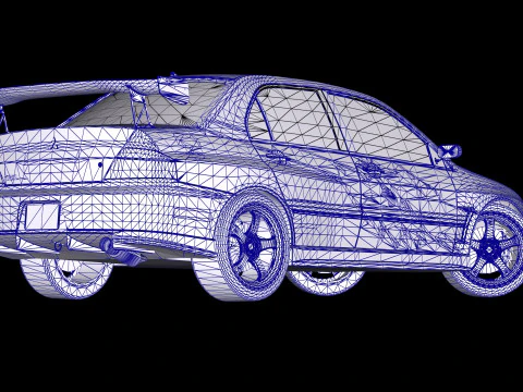 Tokyo Drift Mitsubishi Lancer Evo IX 2006 3D Model