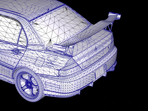 Tokyo Drift Mitsubishi Lancer Evo IX 2006 3D Model