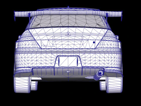 Tokyo Drift Mitsubishi Lancer Evo IX 2006 3D Model