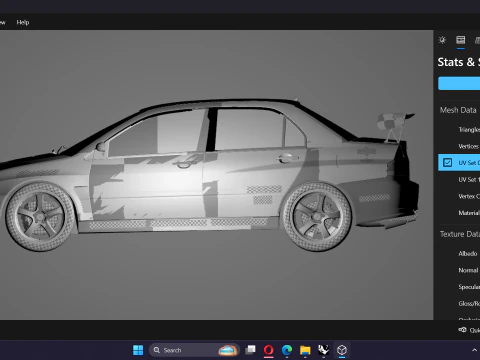 Tokyo Drift Mitsubishi Lancer Evo IX 2006 3D Model