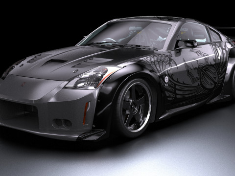 东京漂移 DK Veilside 日产 Fairlady 350z 3D 模型