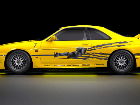 The Fast and the Furious Leon Nissan Skyline GTR R33 V-Spec 3D Model