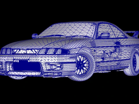 The Fast and the Furious Leon Nissan Skyline GTR R33 V-Spec 3D Model