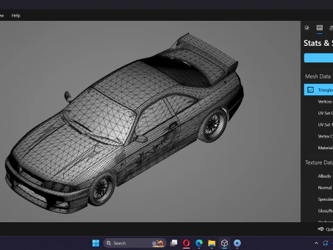 The Fast and the Furious Leon Nissan Skyline GTR R33 V-Spec 3D Model