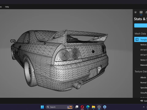 The Fast and the Furious Leon Nissan Skyline GTR R33 V-Spec 3D Model