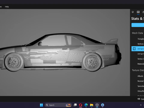 The Fast and the Furious Leon Nissan Skyline GTR R33 V-Spec 3D Model