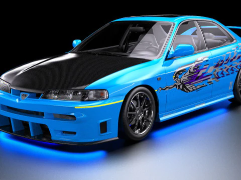 The Fast and the Furious Acura Integra LS 3D Model
