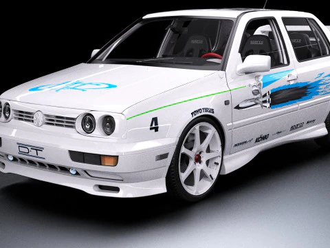 The Fast and Furious Jesse VW Jetta 3D Model