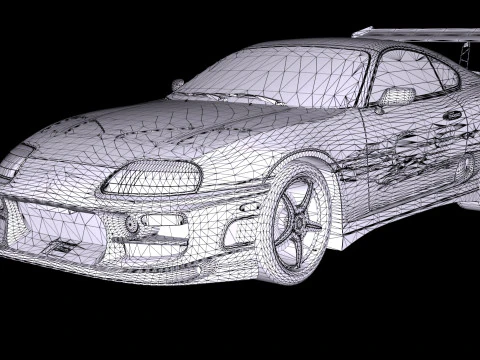 The Fast The Furious Toyota Supra 1994 MKIV 3D Model