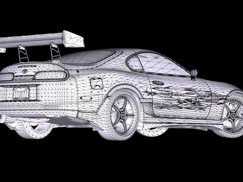 The Fast The Furious Toyota Supra 1994 MKIV 3D Model