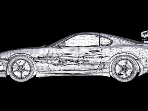 The Fast The Furious Toyota Supra 1994 MKIV 3D Model