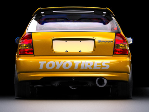 Cucchiaio Sport Honda Civic Type R EK9 Modello 3D