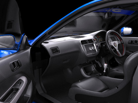 Cucchiaio Sport Honda Civic Type R EK9 Modello 3D