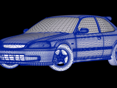 Cucchiaio Sport Honda Civic Type R EK9 Modello 3D