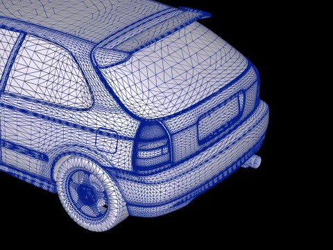 Cucchiaio Sport Honda Civic Type R EK9 Modello 3D