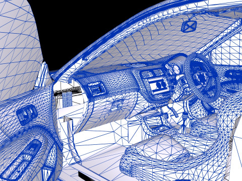 Cucchiaio Sport Honda Civic Type R EK9 Modello 3D