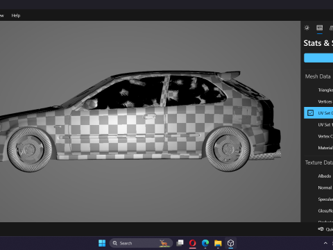 Cucchiaio Sport Honda Civic Type R EK9 Modello 3D