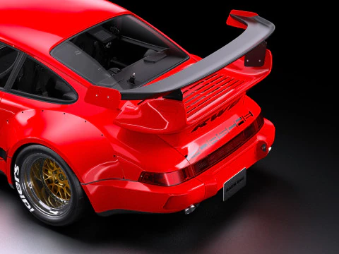 Porsche 911 RWB 964 3D Model