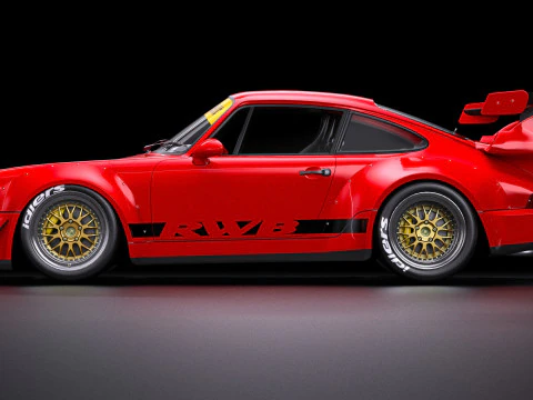 Porsche 911 RWB 964 3D Model