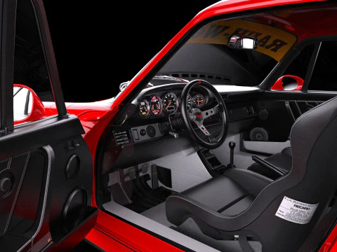 Porsche 911 RWB 964 3D Model