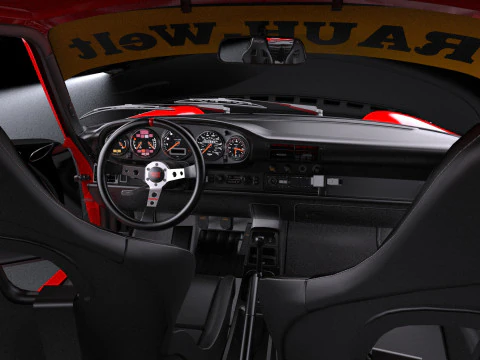 Porsche 911 RWB 964 3D Model