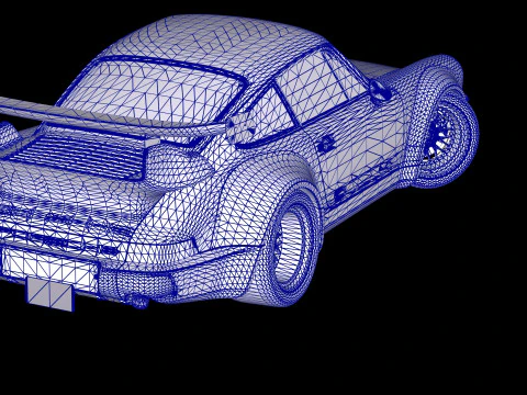 Porsche 911 RWB 964 3D Model
