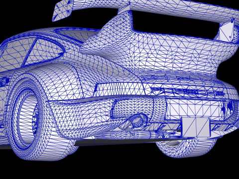 Porsche 911 RWB 964 3D Model