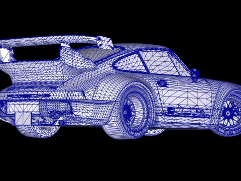 Porsche 911 RWB 964 3D Model