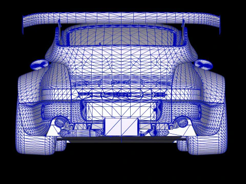 Porsche 911 RWB 964 3D Model