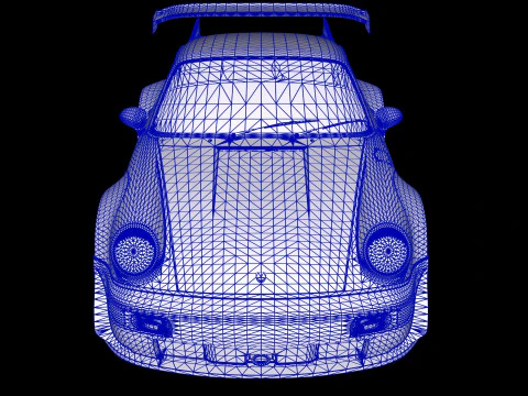 Porsche 911 RWB 964 3D Model