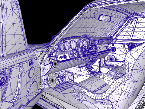 Porsche 911 RWB 964 3D Model