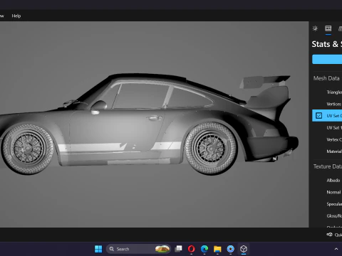 Porsche 911 RWB 964 3D Model