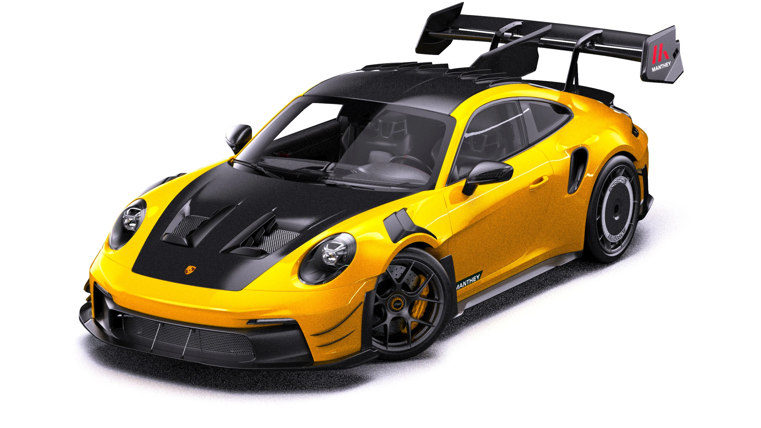 Porsche 911 GT3 RS 992 Manthey Kit 2025 3D Model .c4d .max .obj .3ds .fbx .stl .blend 