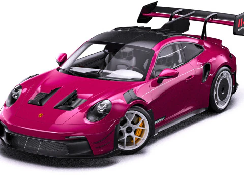 Porsche 911 GT3 RS 992 Manthey Kit 2025 3D Model