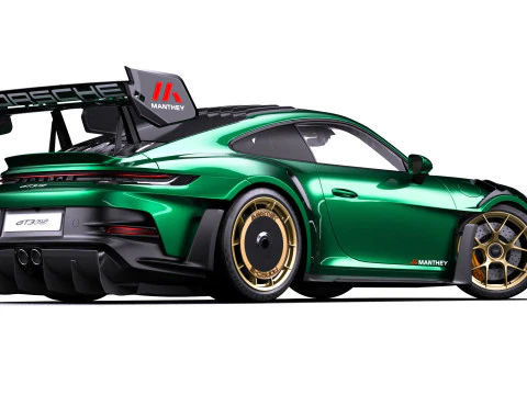 Porsche 911 GT3 RS 992 Manthey Kit 2025 3D Model